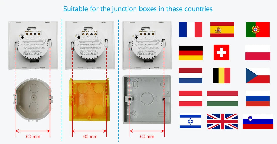 Tuya Smart WiFi Curtain Blind Switch EU