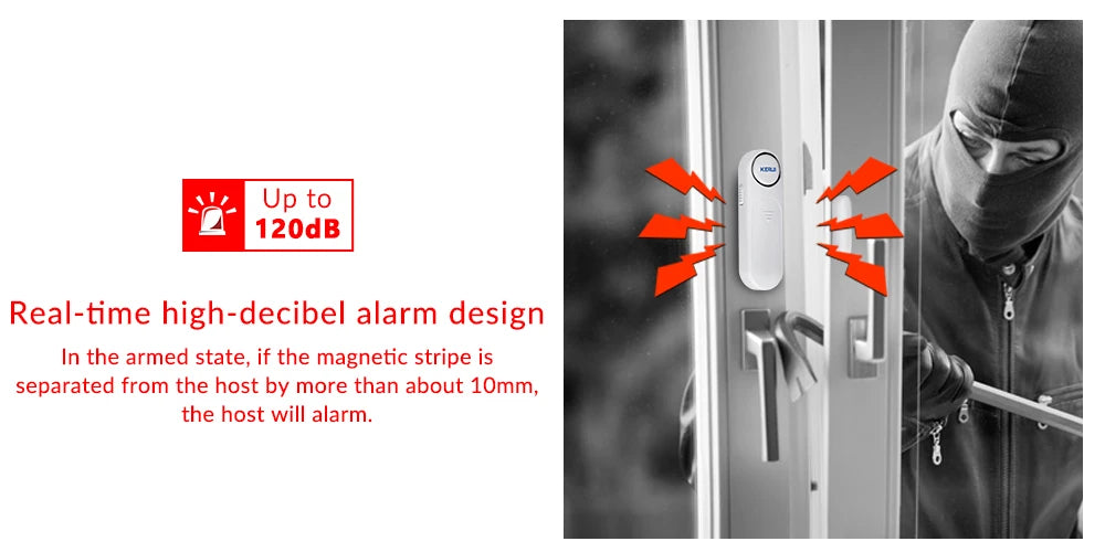KERUI D121 Wireless Door & Window Sensor Alarm 120dB