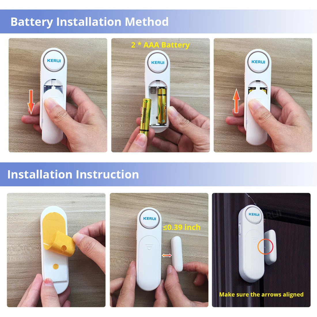 KERUI D121 Wireless Door & Window Sensor Alarm 120dB