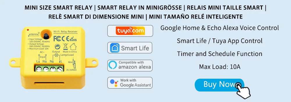 Tuya Smart WiFi Curtain Blind Switch EU