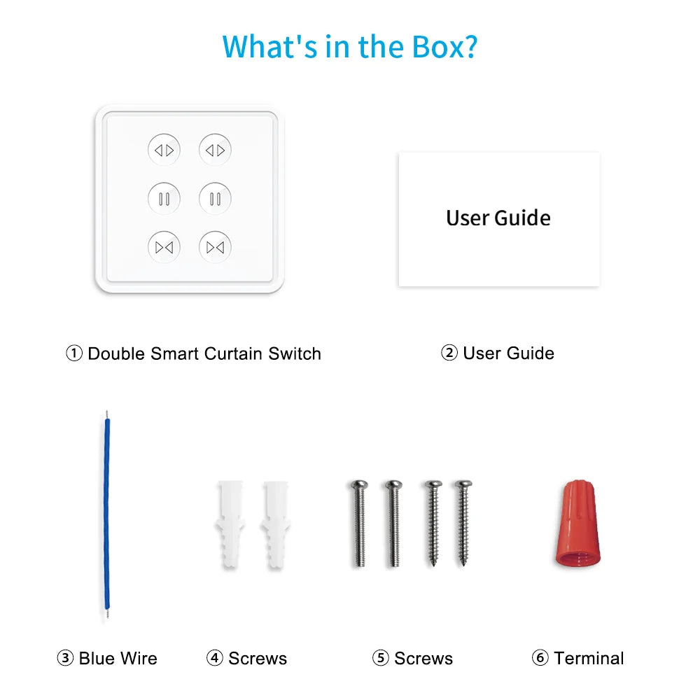 Tuya Smart WiFi Curtain Blind Switch EU