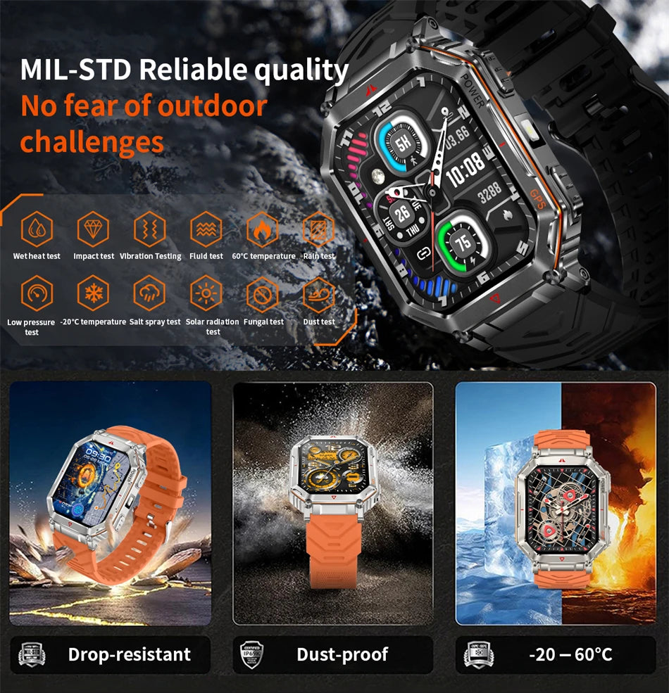 LIGE Men’s Outdoor Smart Watch
