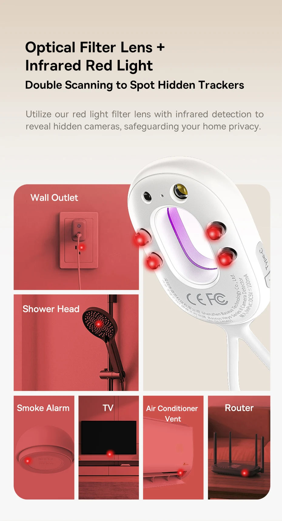 Baseus Hidden Camera Detector