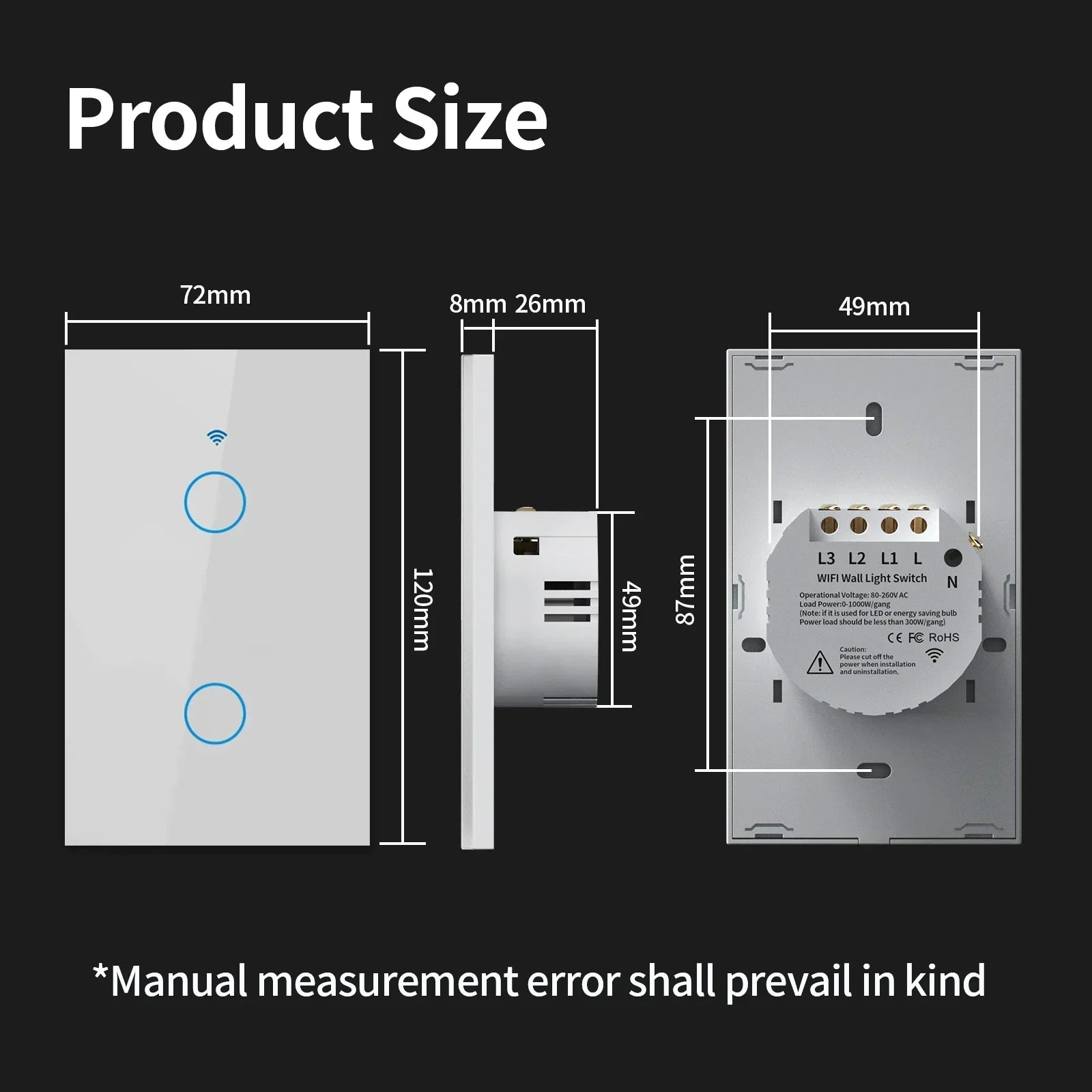 TNCE Tuya WiFi Zigbee Smart Wall Switch