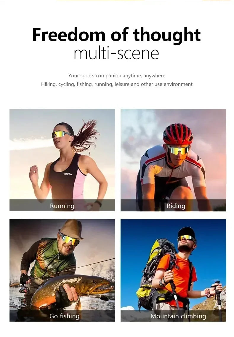 YJ006 Cycling Bluetooth Smart Glasses with Audio Call and Music Headset