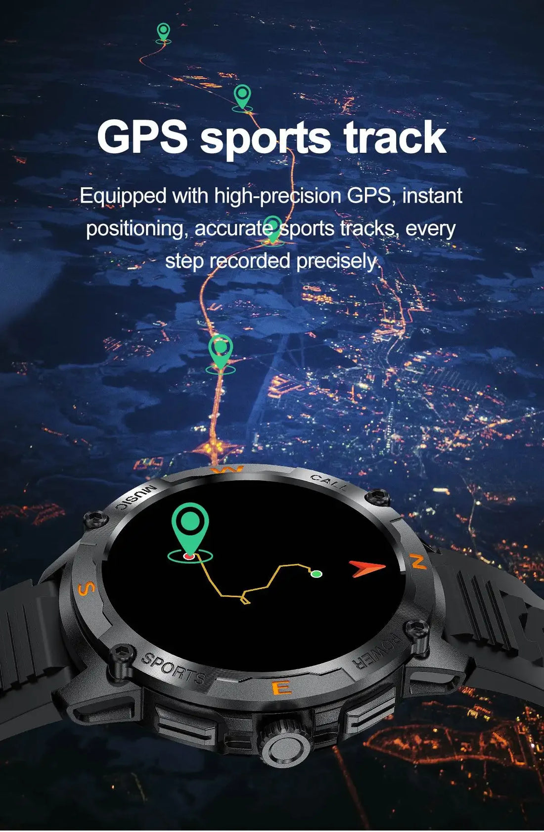 Outdoor Smart Watch – 5 Satellite GPS