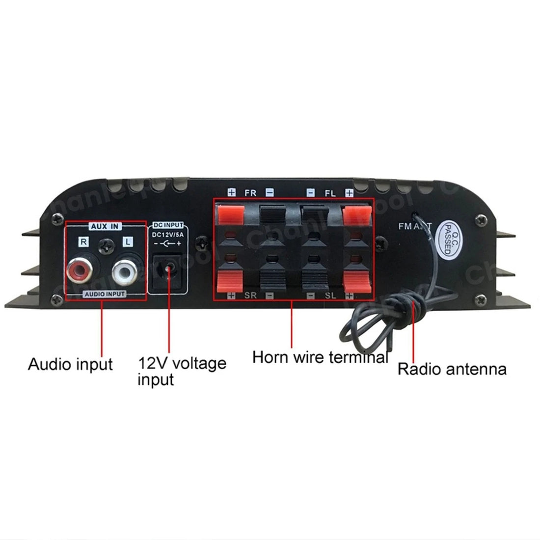 1600W 4-Channel HiFi Digital Audio Amplifier
