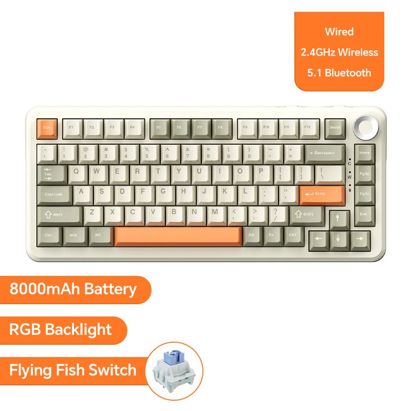 Ajazz AK820/AK820 Pro Mechanical Gaming Keyboard