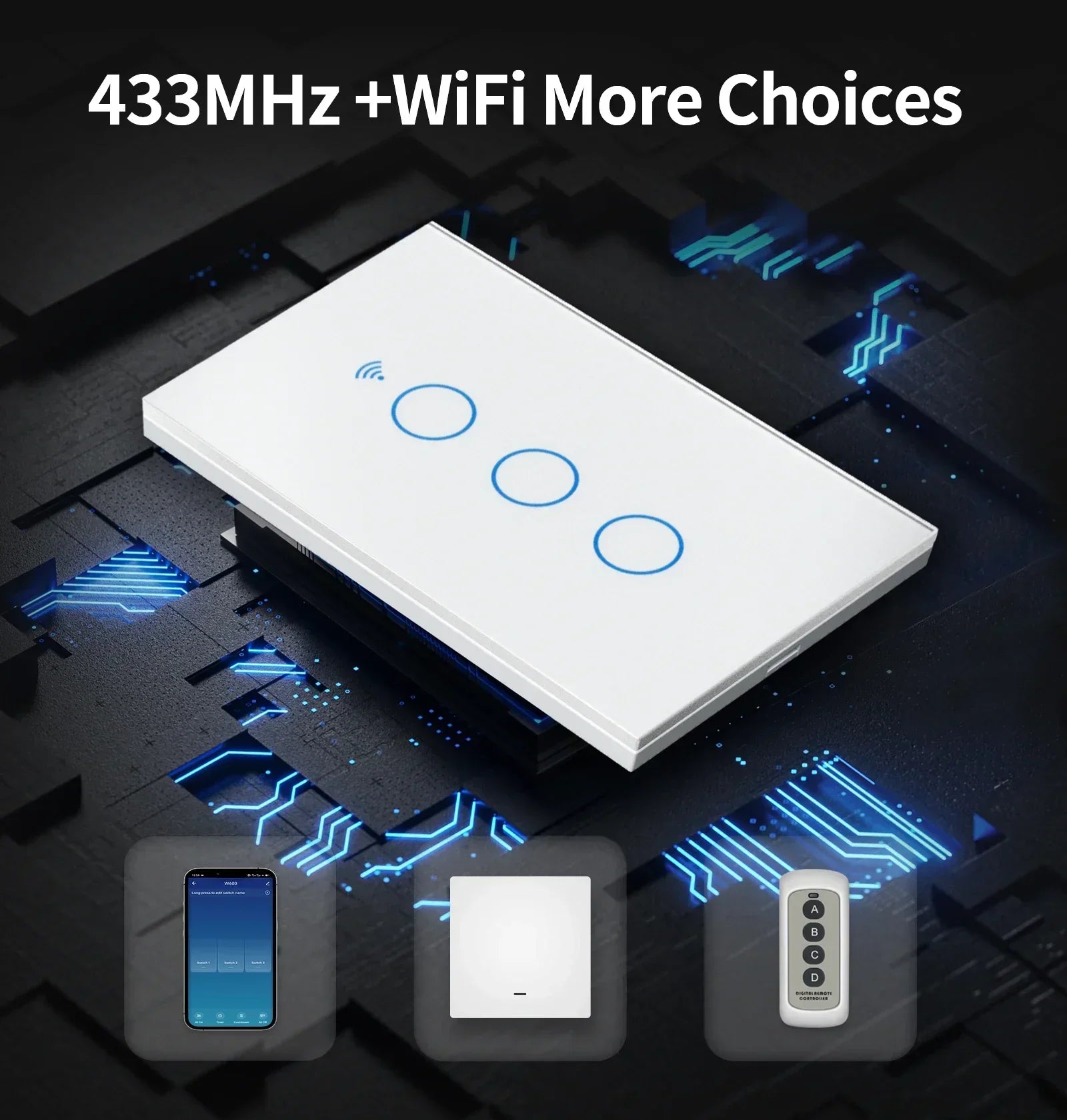 TNCE Tuya WiFi Zigbee Smart Wall Switch
