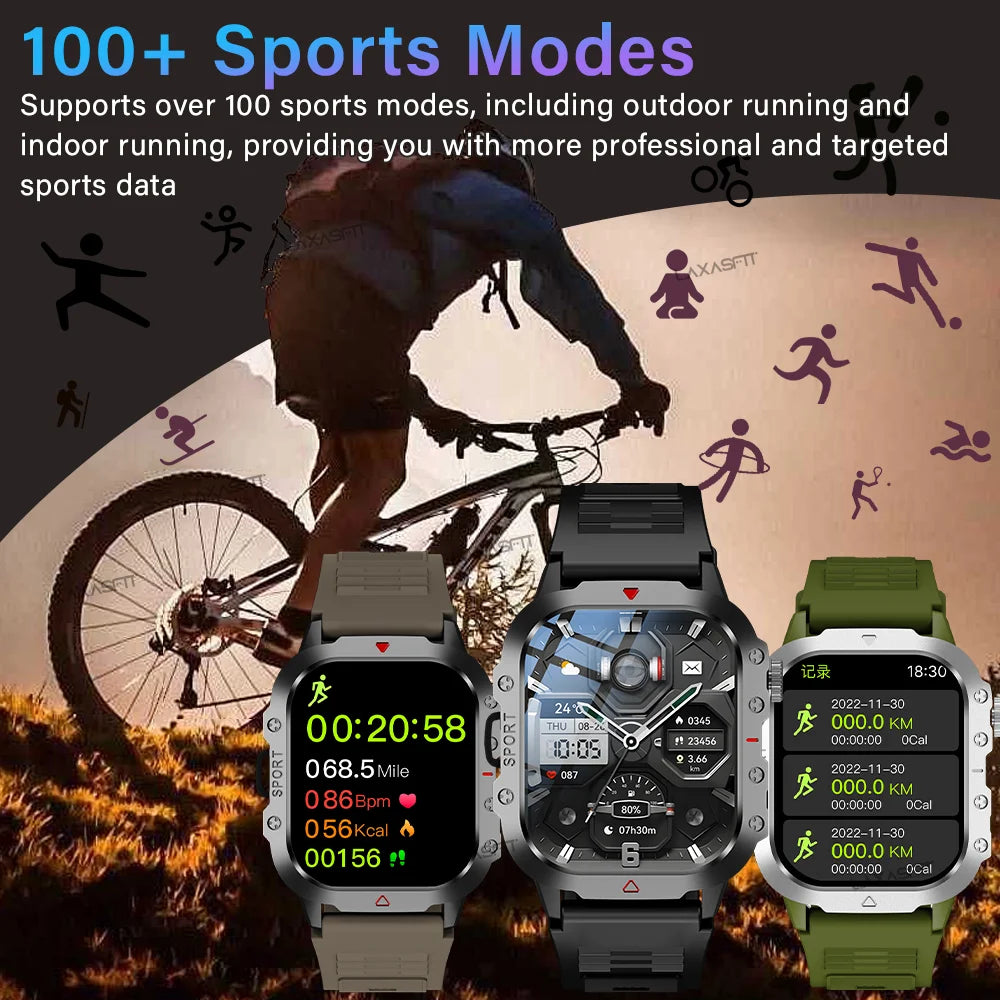 KESHUYOU Outdoor Smart Watch 2.01" HD