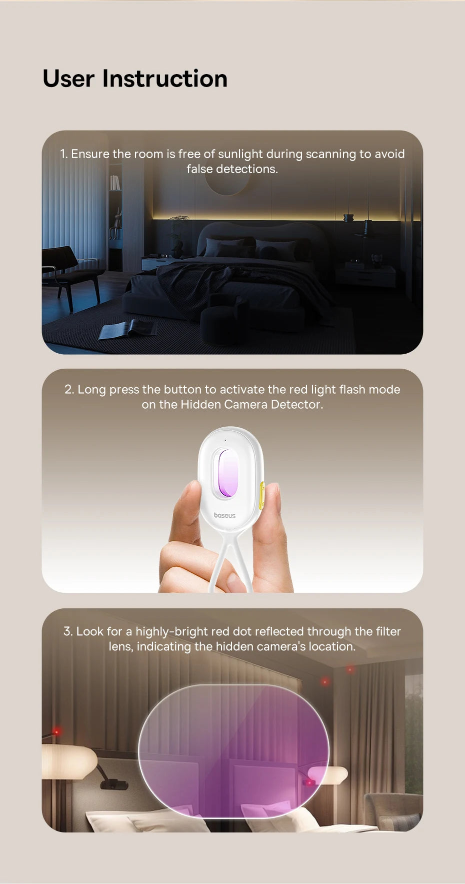 Baseus Hidden Camera Detector