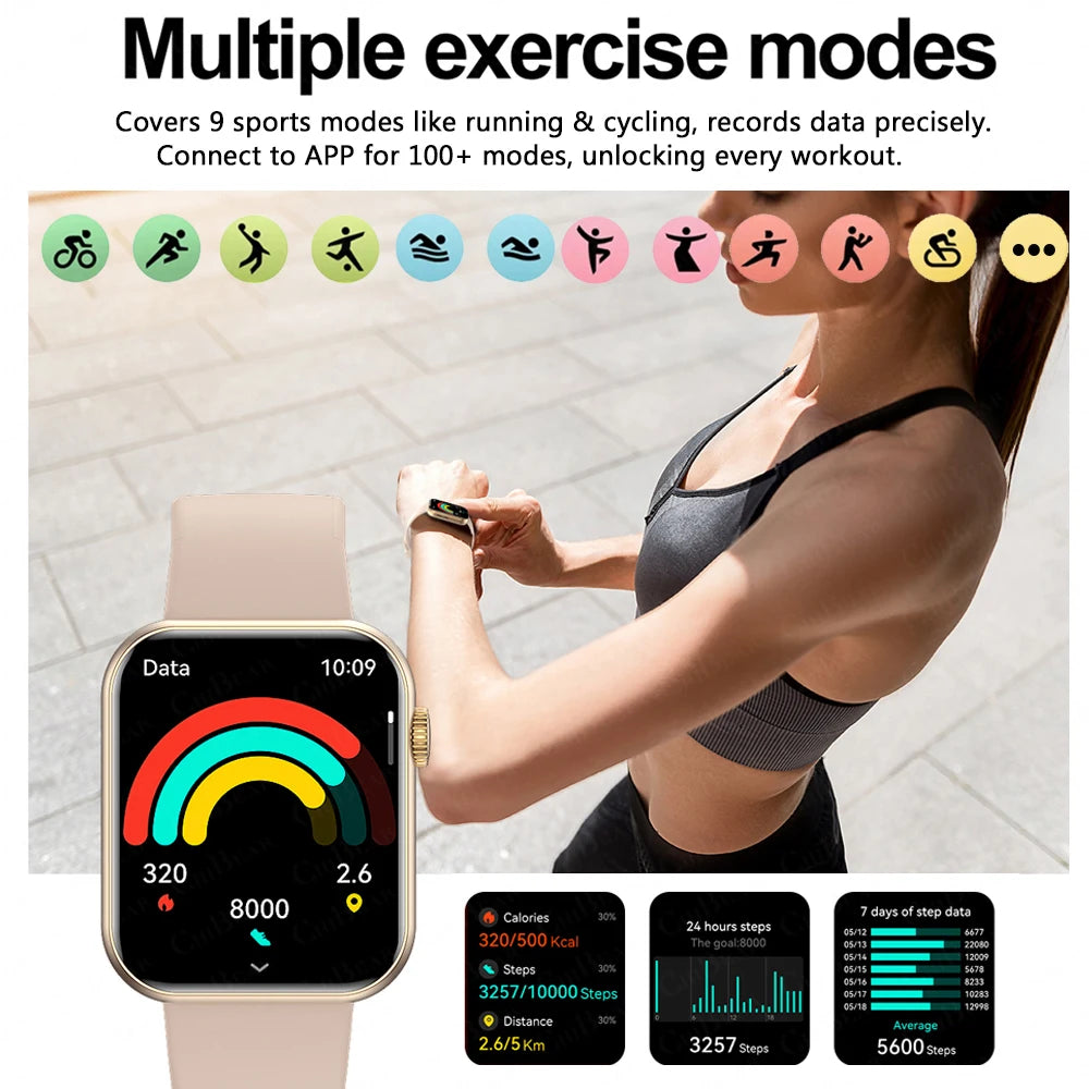 2025 Smart Watch – Full Touch, Bluetooth Call