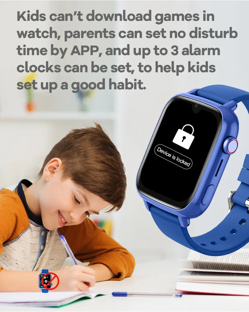 4G Kids Smart Watch with GPS, WiFi, Video Call, SOS, Camera & Location Tracker