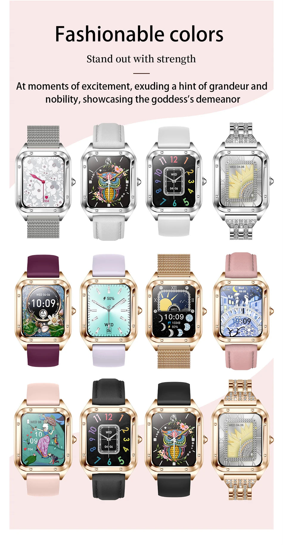 LIGE Women’s Smart Watch – Fashion Bracelet
