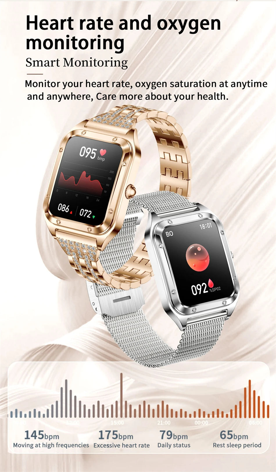 LIGE Women’s Smart Watch – Fashion Bracelet