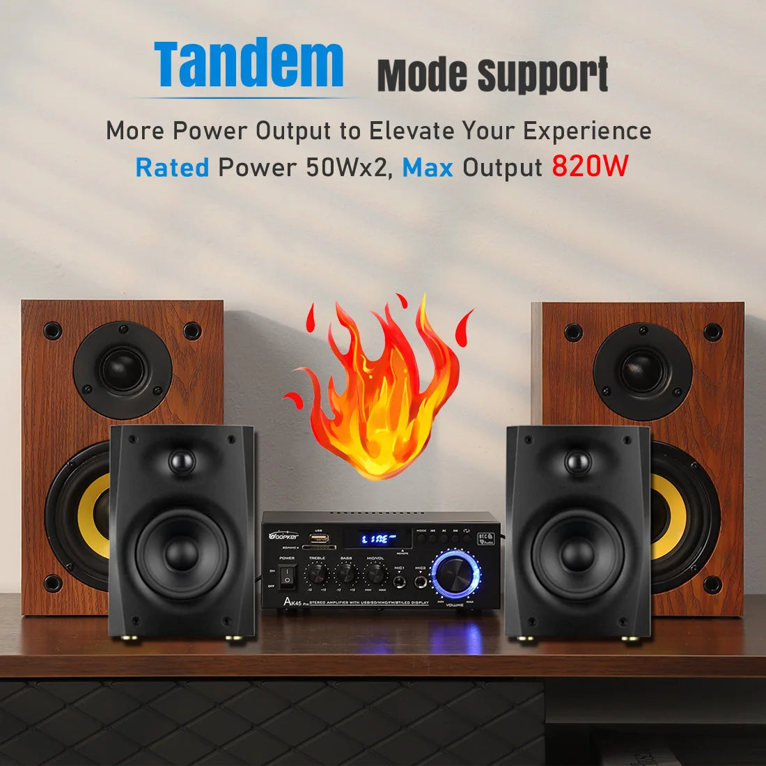 Woopker AK Series Digital Bluetooth Amplifier