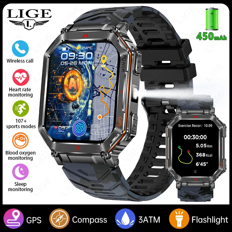 LIGE Men’s Outdoor Smart Watch