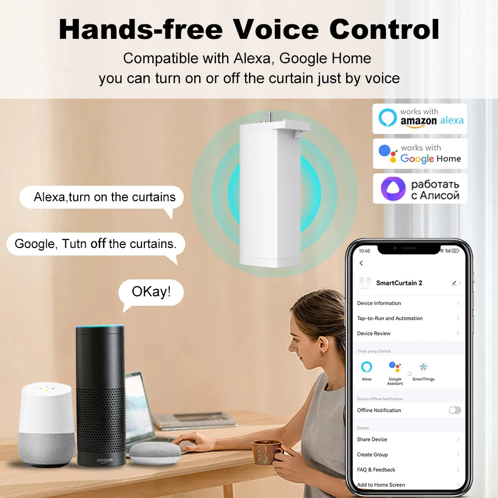 Tuya 155MM Smart Curtain Motor