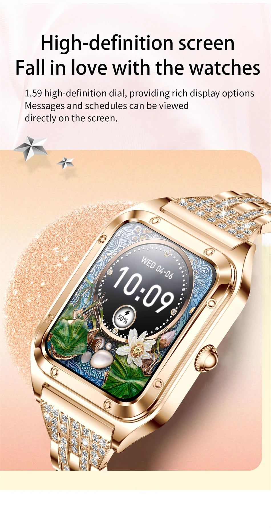 LIGE Women’s Smart Watch – Fashion Bracelet