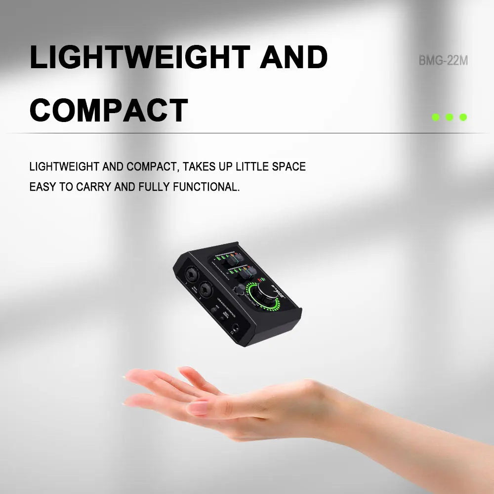 BOMGE Mini 2-Channel USB Audio Interface