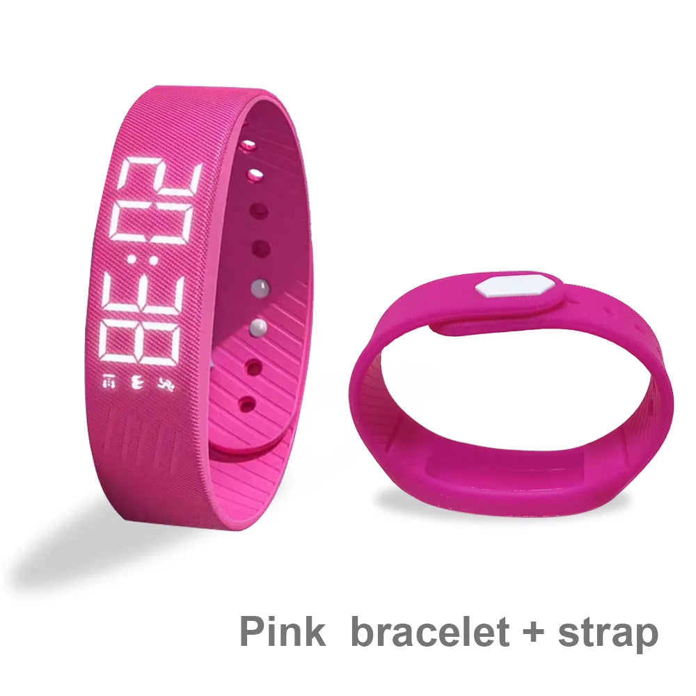 LED Smart Bracelet – Waterproof Fitness Band with Pedometer