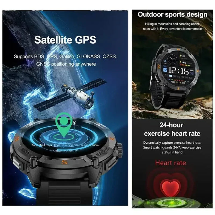 Outdoor Smart Watch – 5 Satellite GPS