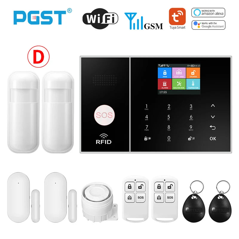 PGST WiFi GSM Smart Home Alarm System with Tuya App