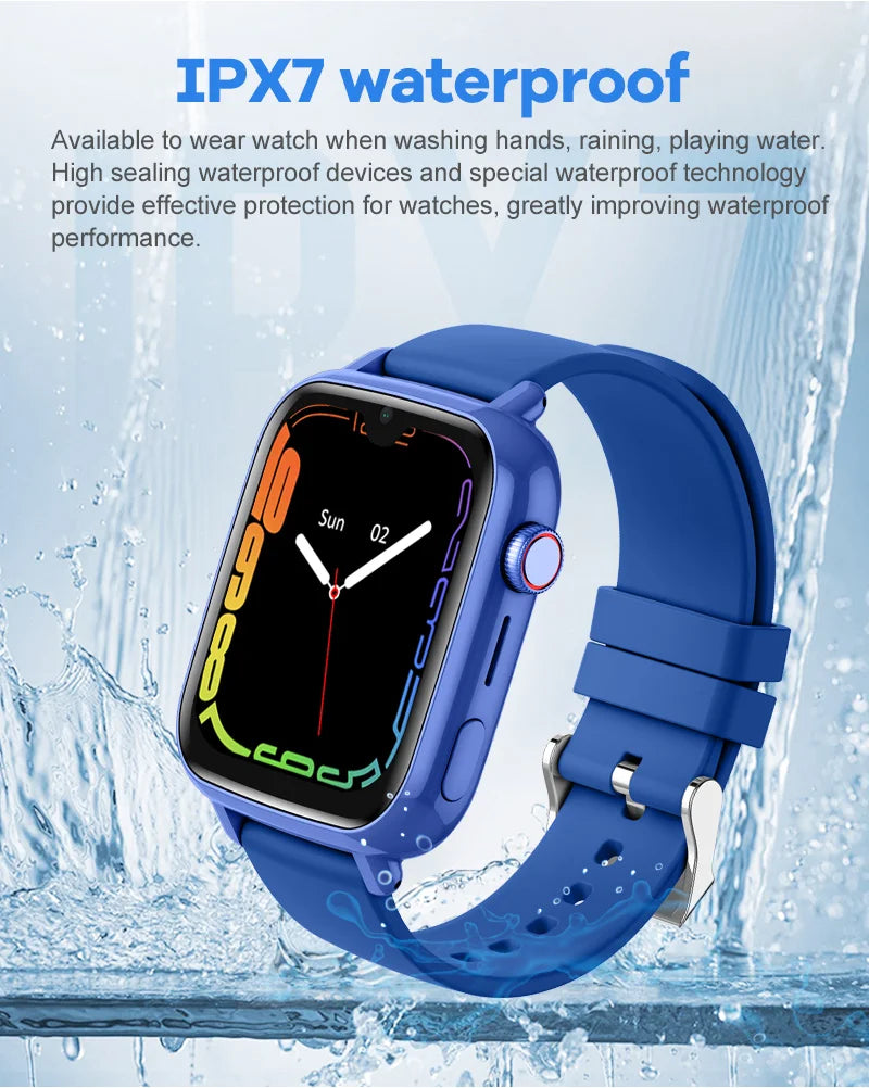 4G Kids Smart Watch with GPS, WiFi, Video Call, SOS, Camera & Location Tracker