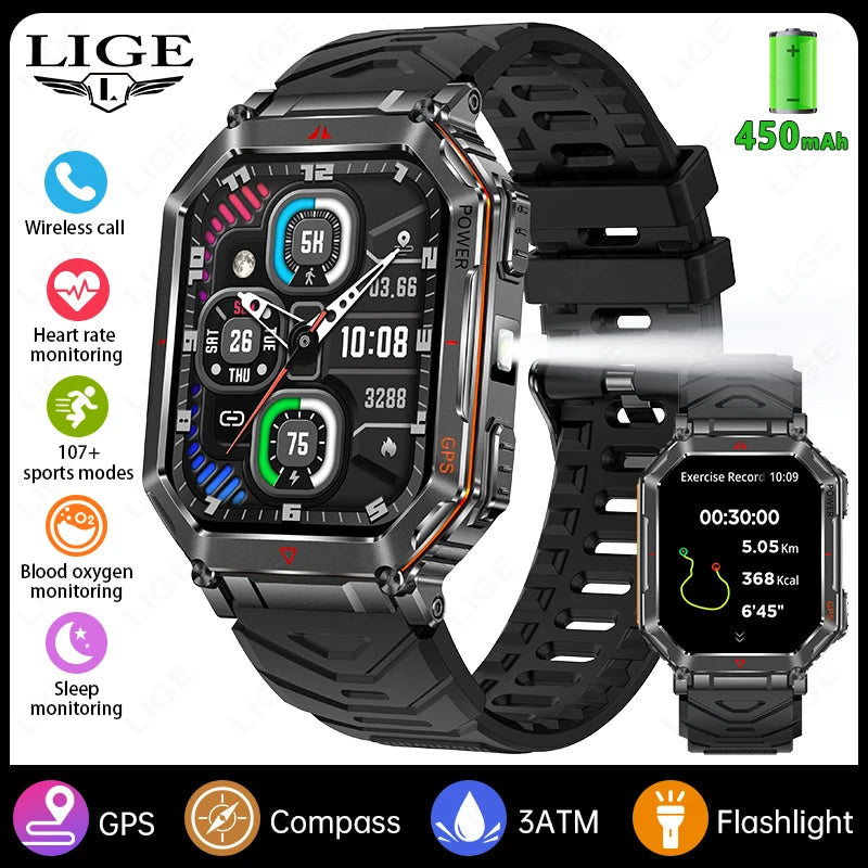 LIGE Men’s Outdoor Smart Watch