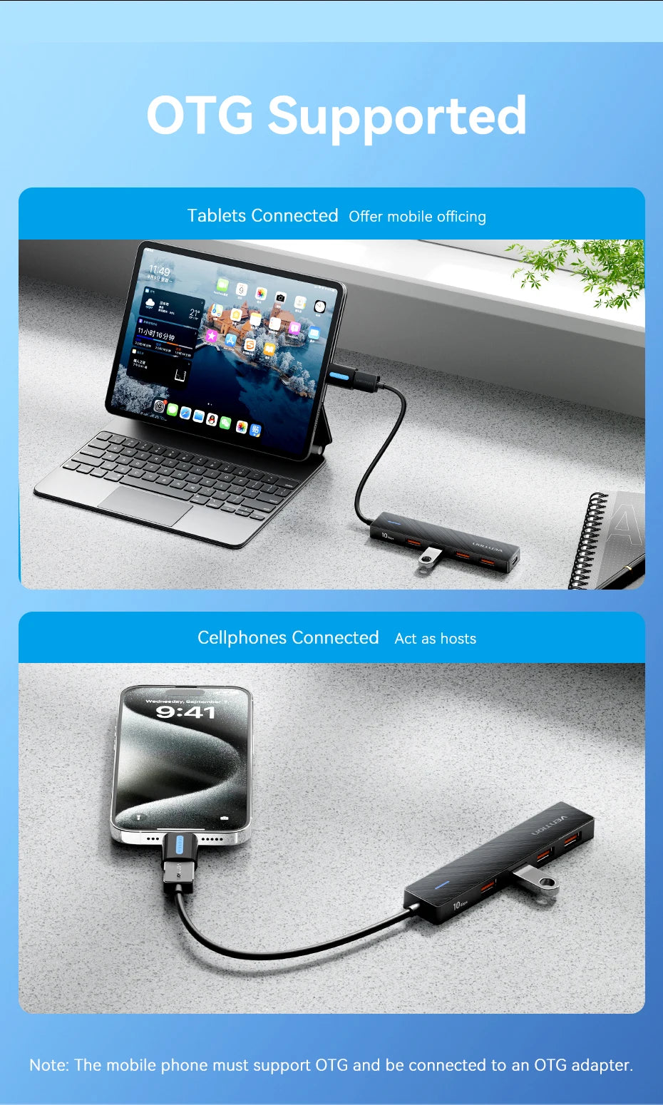 Vention 4-Port USB 3.2 Hub