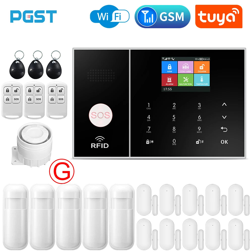 PGST WiFi GSM Smart Home Alarm System with Tuya App