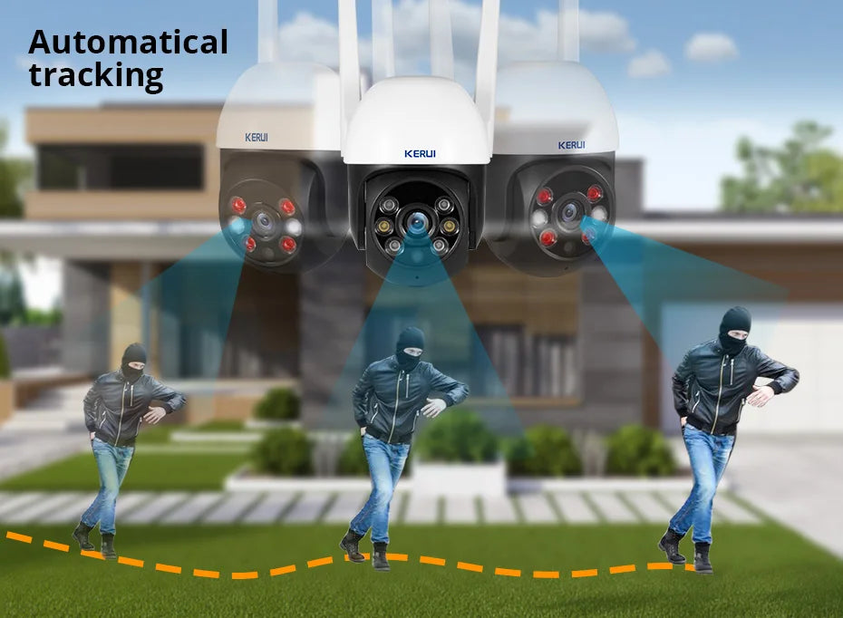 KERUI 4K Dual Lens PTZ WiFi Camera