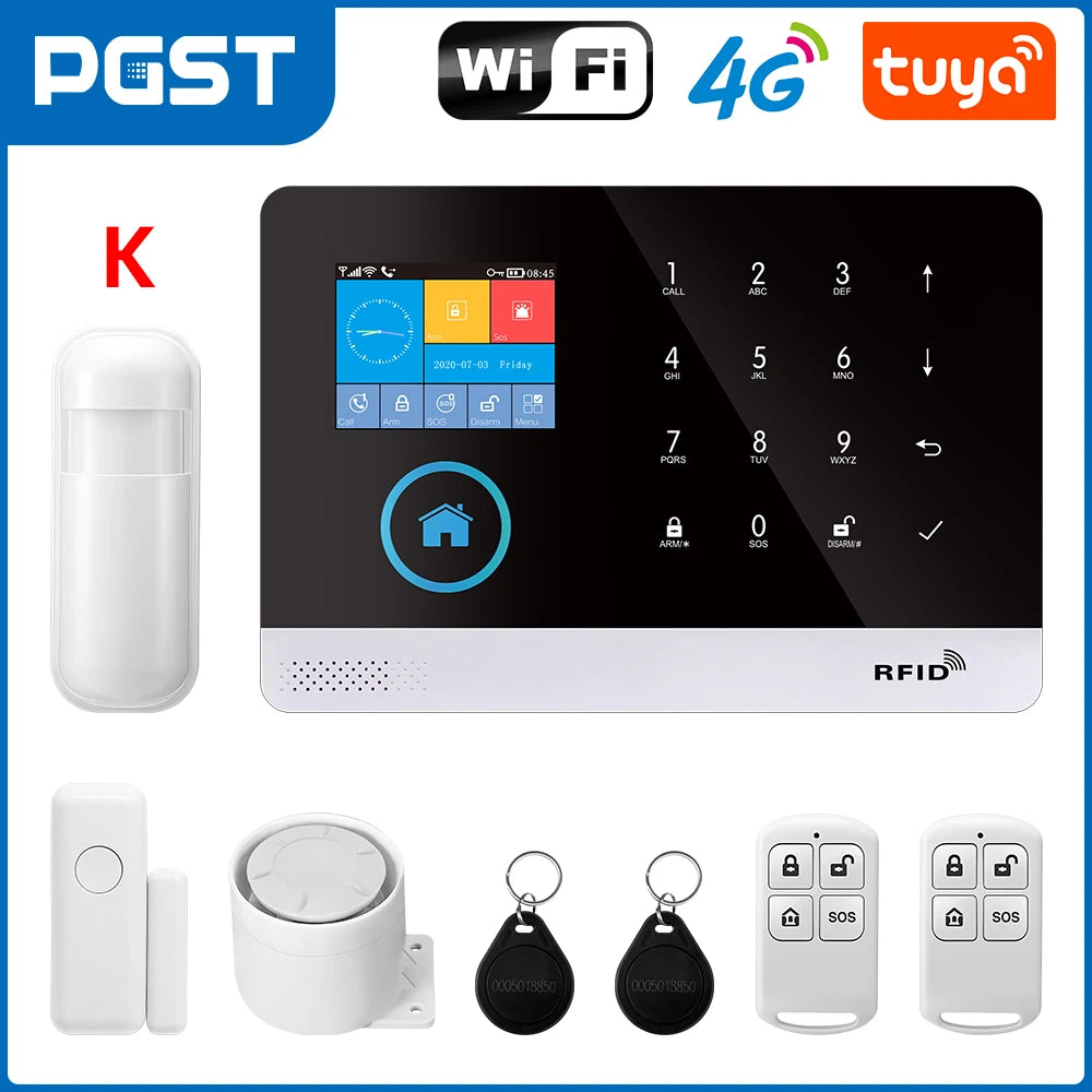 PGST 103 4G WiFi GSM Home Security System