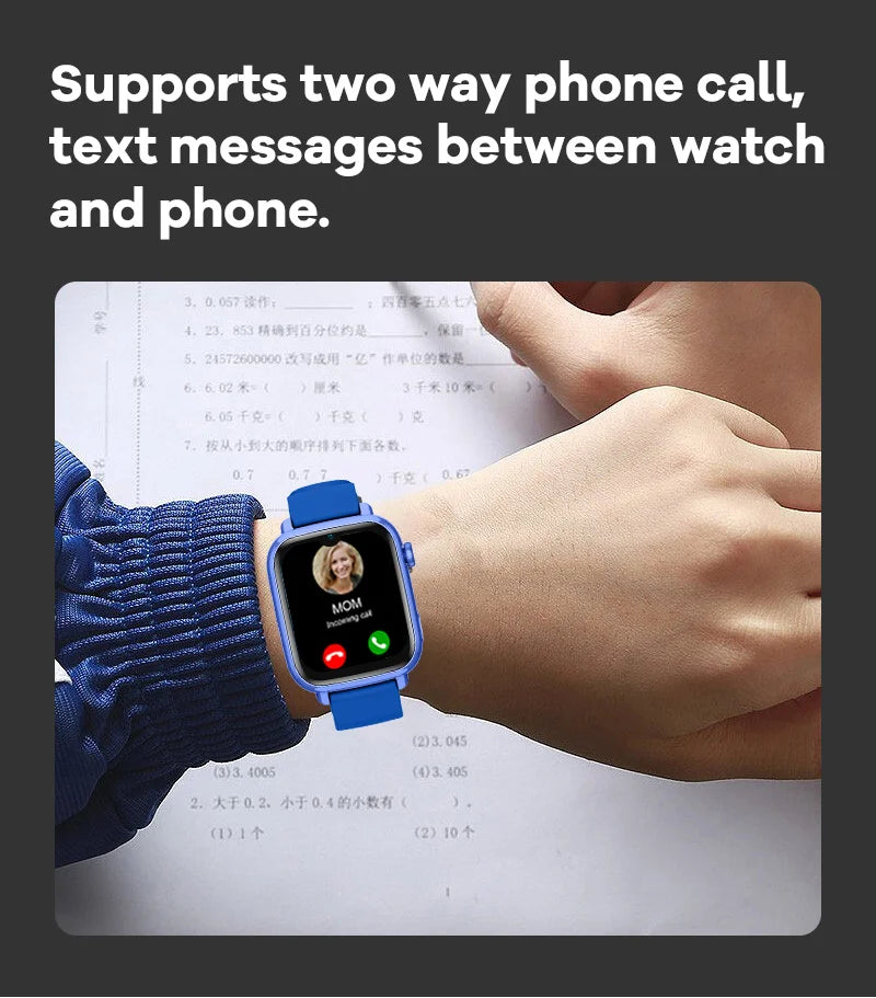 4G Kids Smart Watch with GPS, WiFi, Video Call, SOS, Camera & Location Tracker
