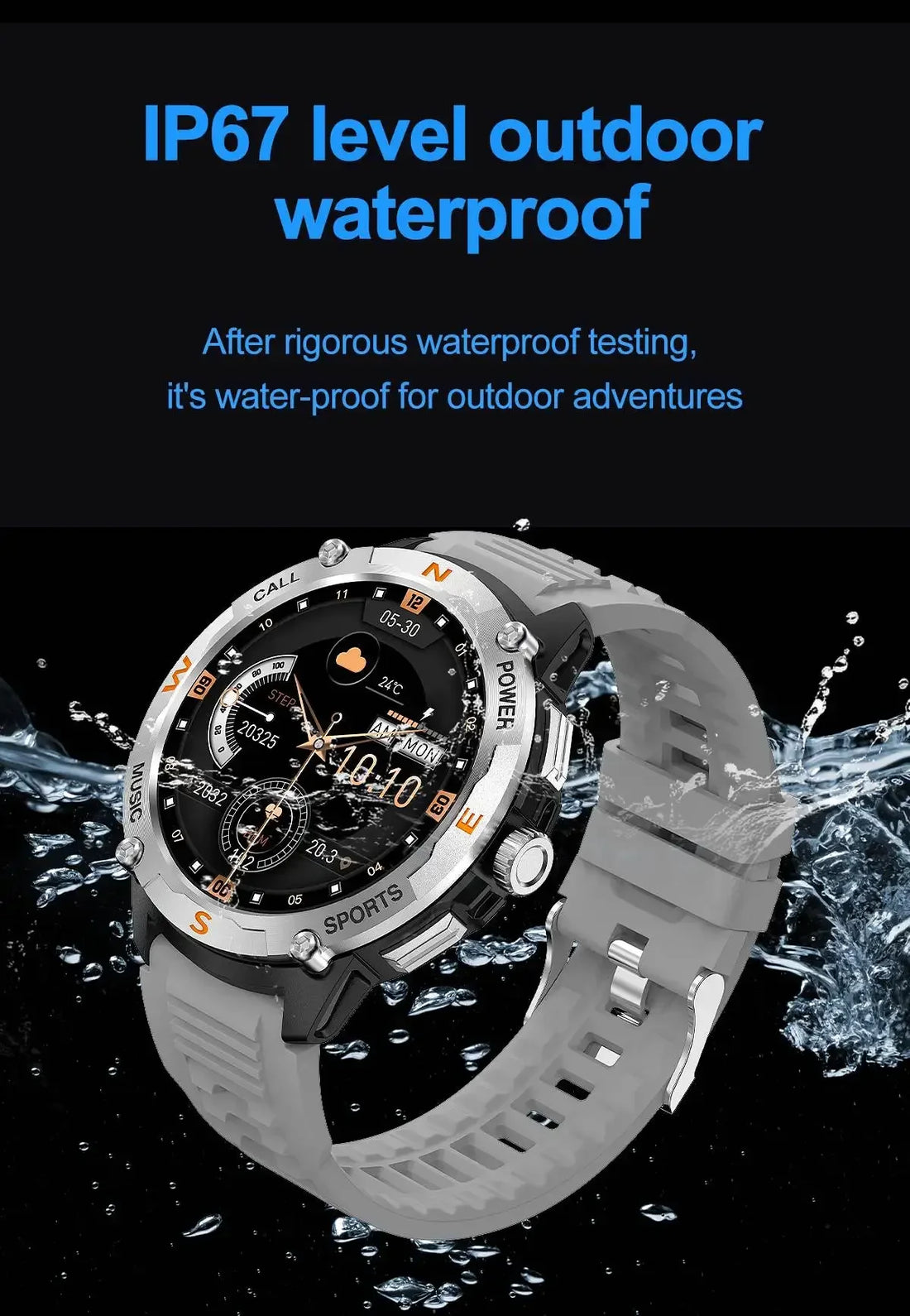 Outdoor Smart Watch – 5 Satellite GPS