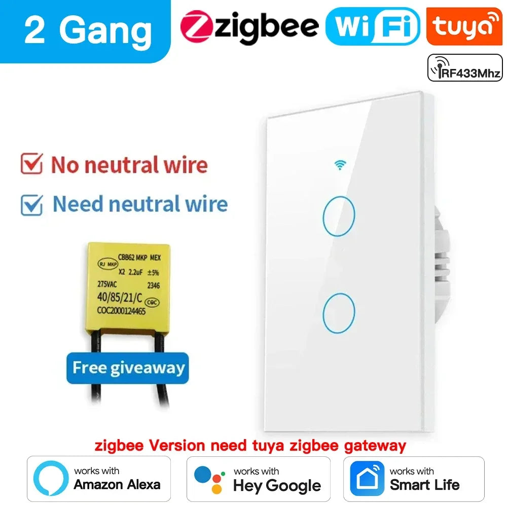TNCE Tuya WiFi Zigbee Smart Wall Switch