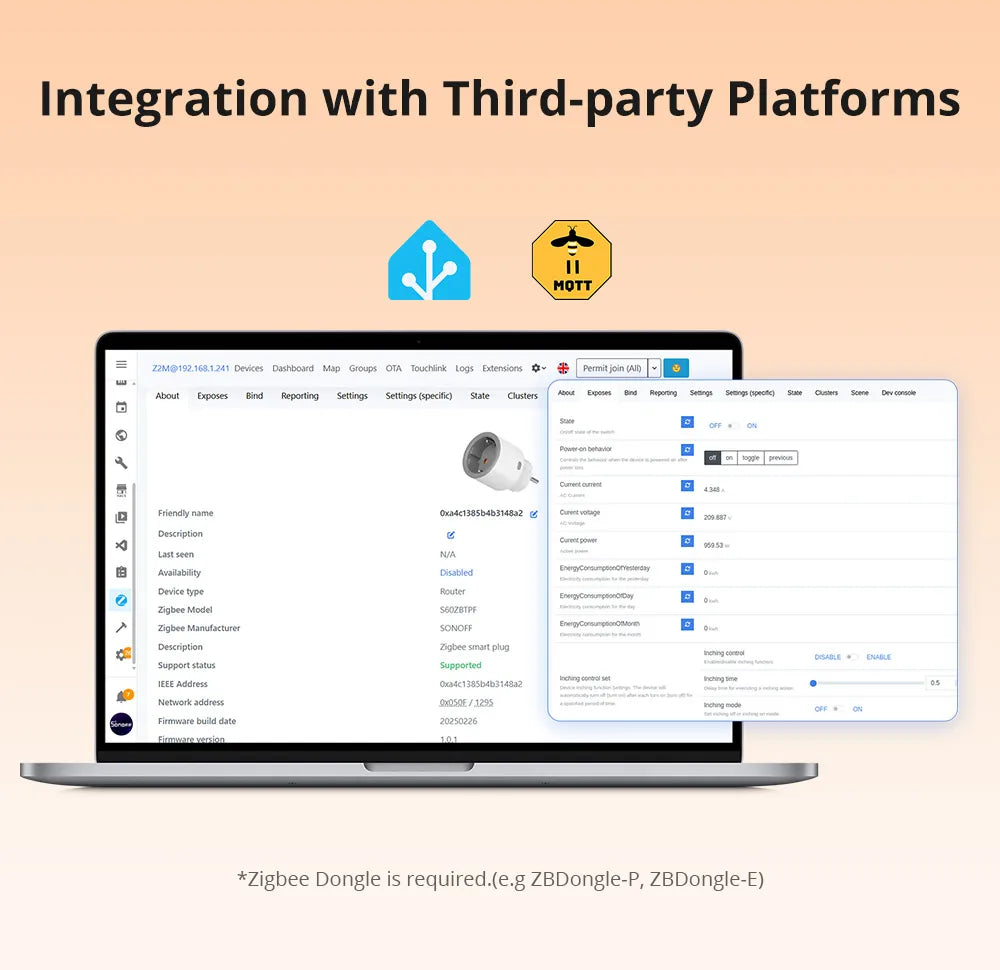 SONOFF S60ZB Zigbee Smart Plug EU/UK