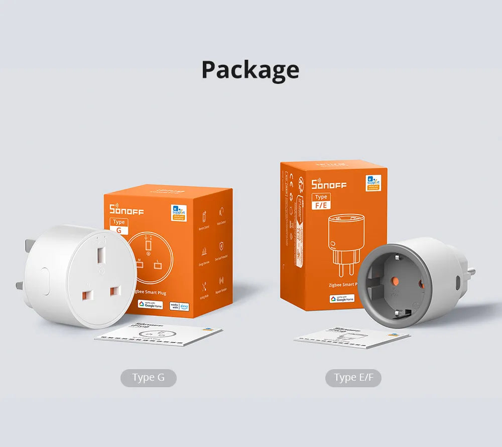 SONOFF S60ZB Zigbee Smart Plug EU/UK