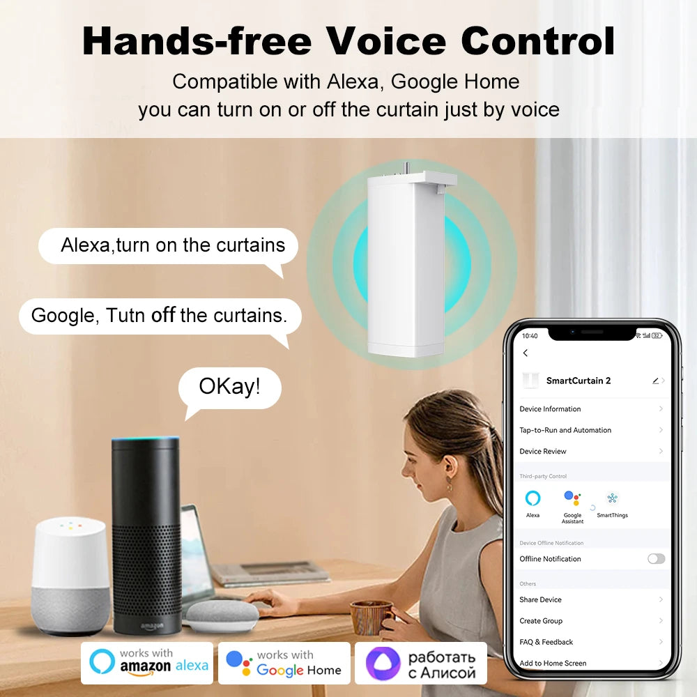 Tuya 155MM Smart Curtain Motor