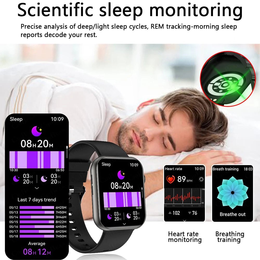 2025 Smart Watch – Full Touch, Bluetooth Call