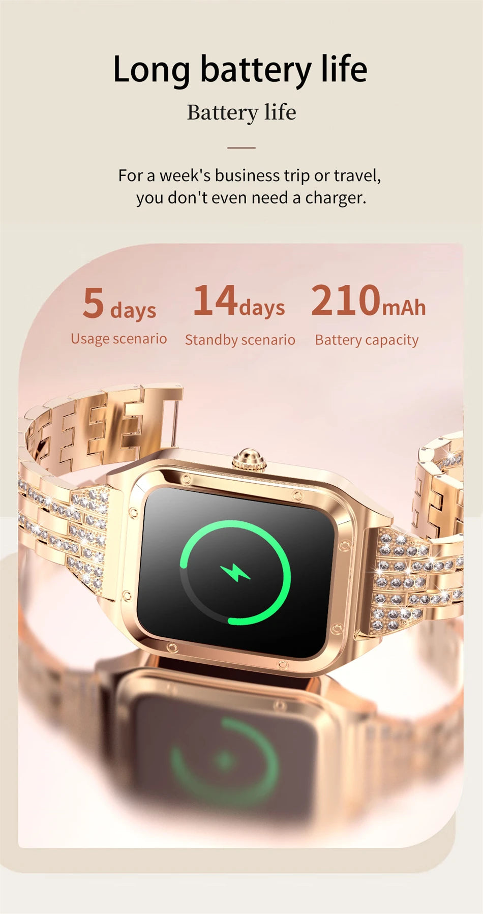 LIGE Women’s Smart Watch – Fashion Bracelet