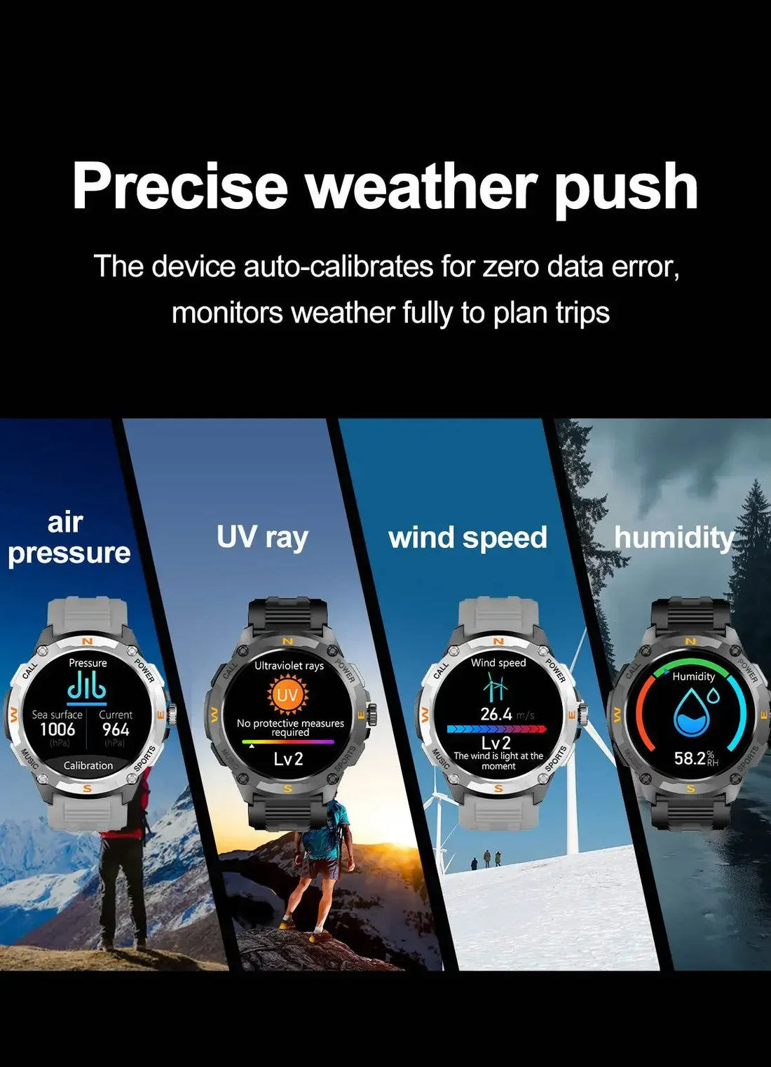 Outdoor Smart Watch – 5 Satellite GPS
