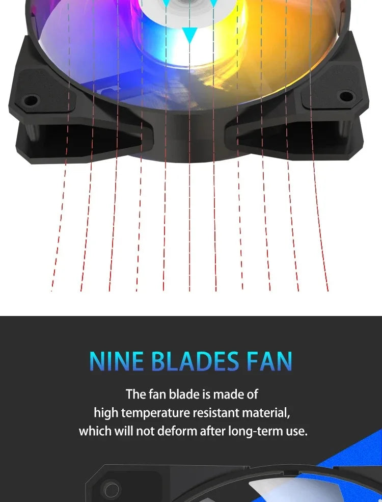 TEUCER P16 RGB 120mm PC Case Fan