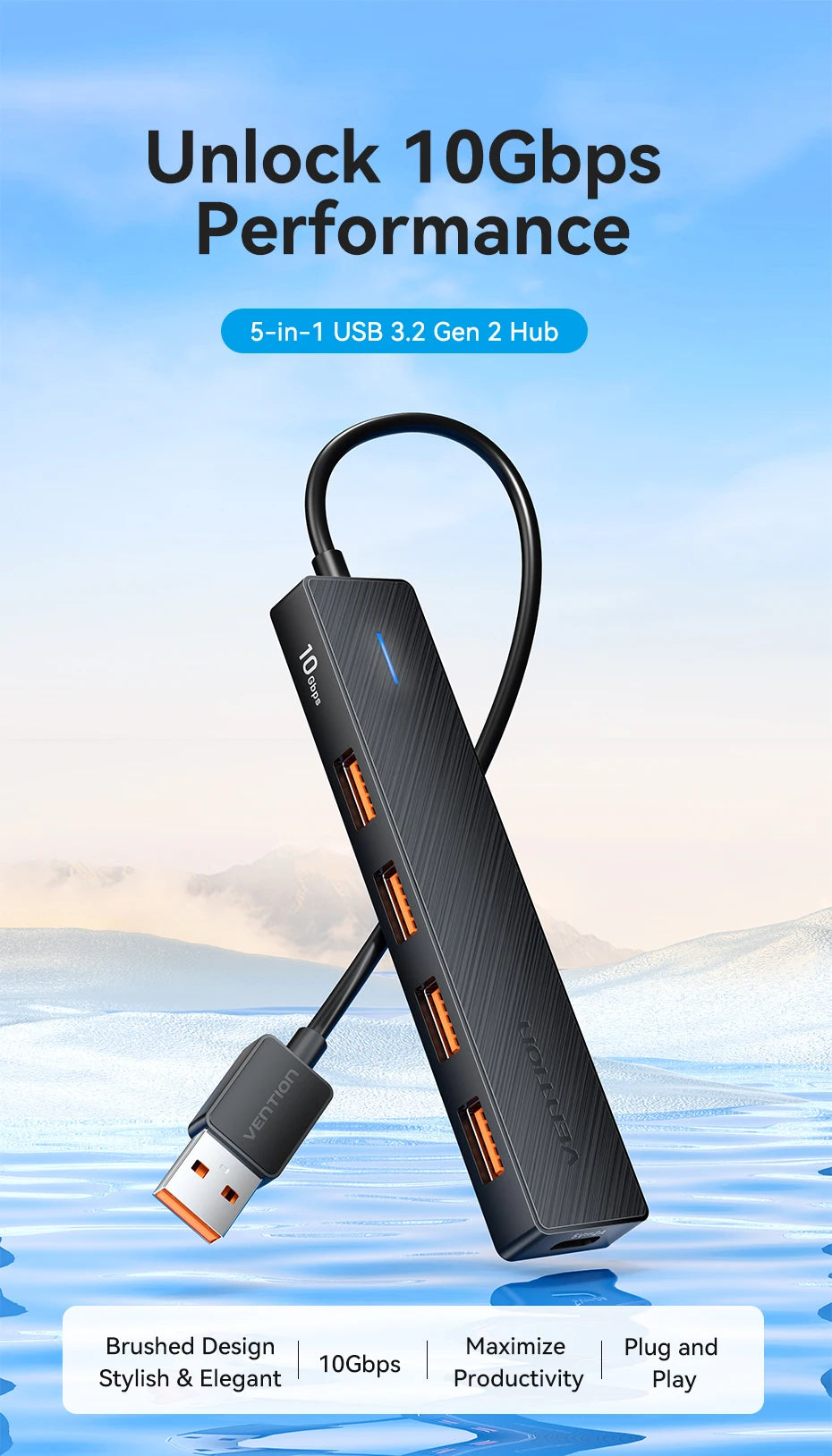 Vention 4-Port USB 3.2 Hub