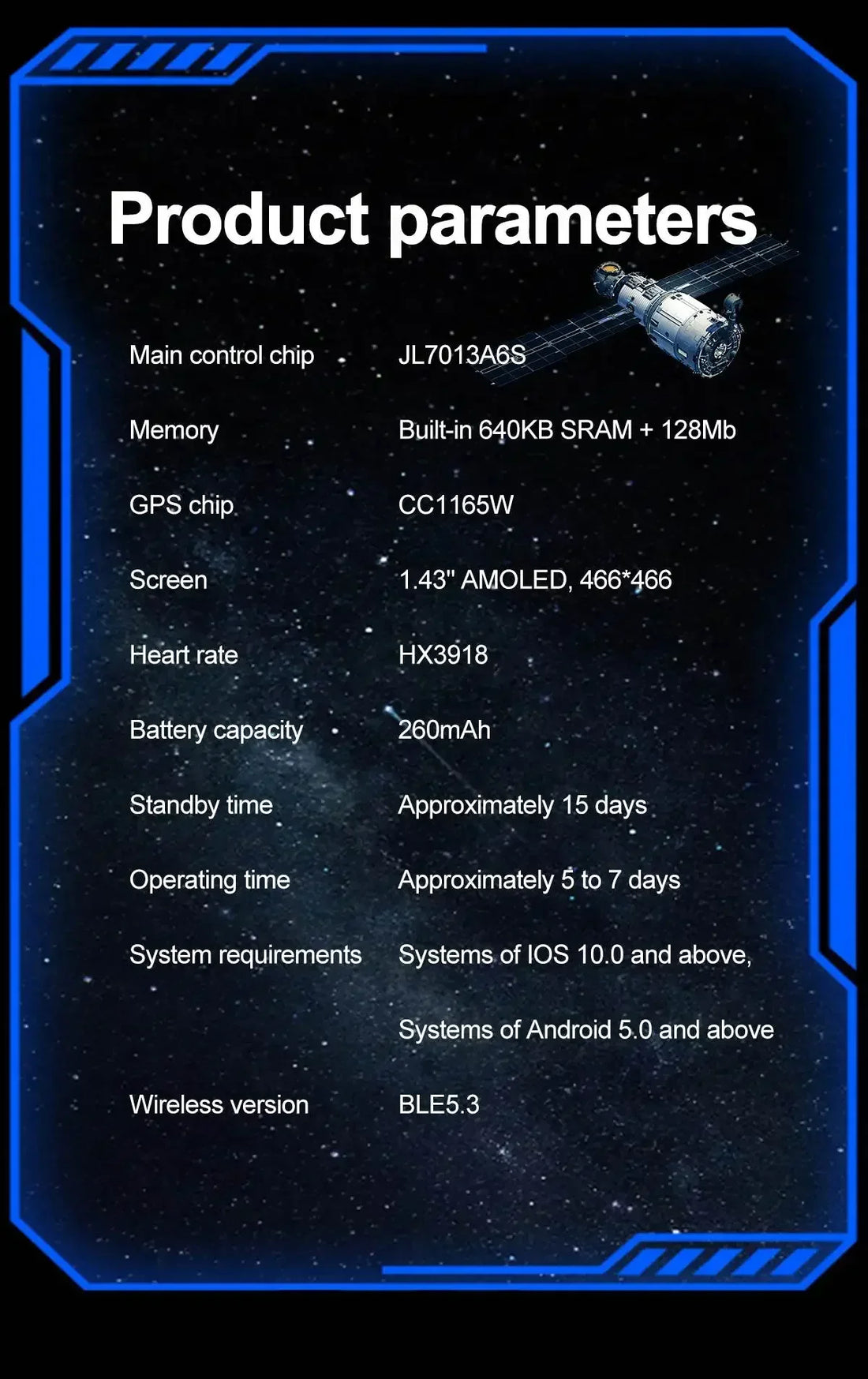 Outdoor Smart Watch – 5 Satellite GPS