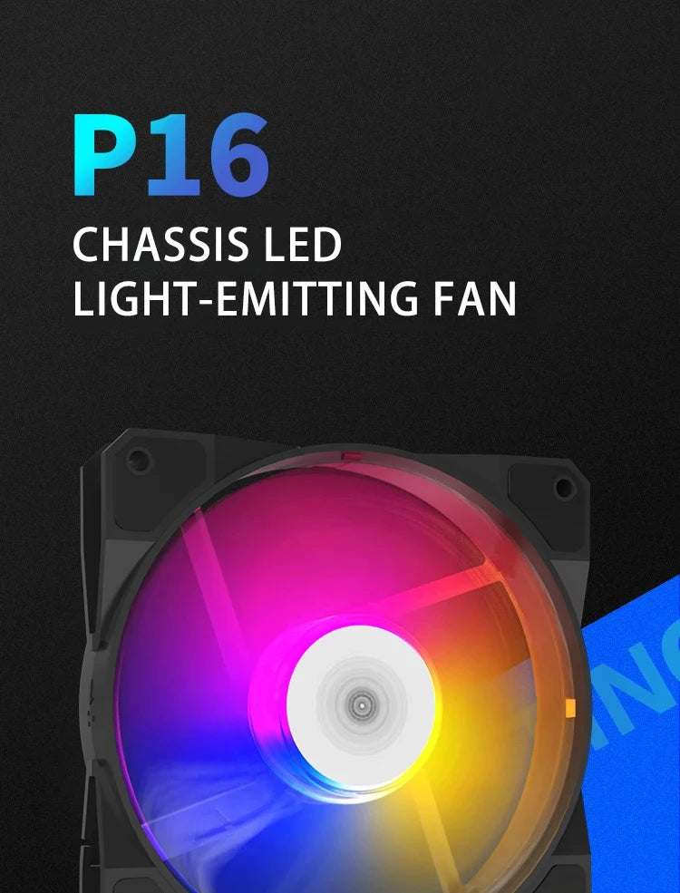 TEUCER P16 RGB 120mm PC Case Fan