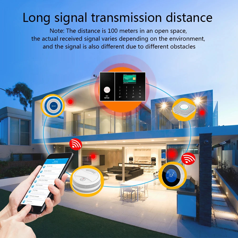 PGST WiFi GSM Smart Home Alarm System with Tuya App