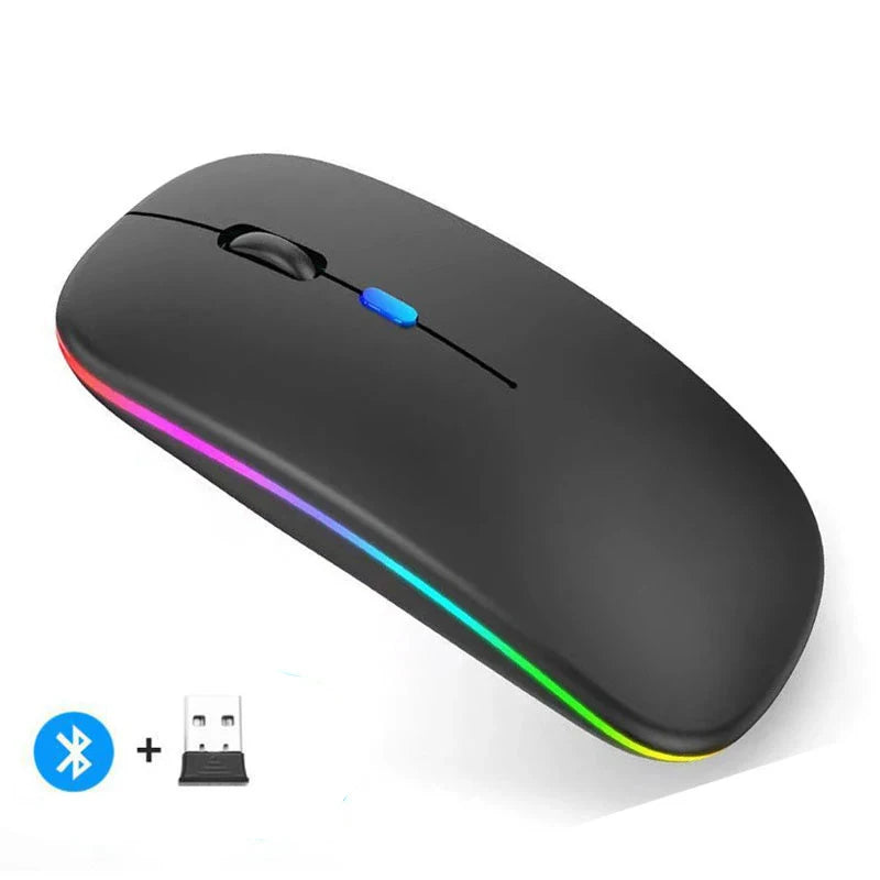 Wireless Rechargeable LED Mouse