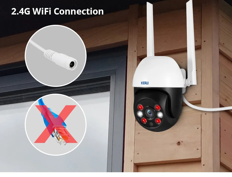 KERUI 4K Dual Lens PTZ WiFi Camera