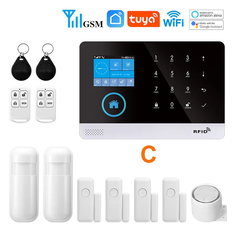 MULO PG103 Smart Home Alarm System WiFi GSM 433MHz